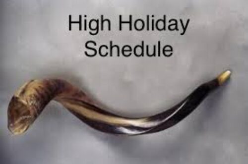 High Holiday Schedule and Activities